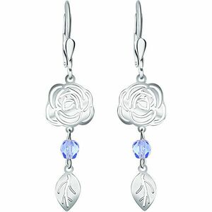 Praqia Jewellery Cercei florali jucăuși din argint Rose NA6279_RH imagine