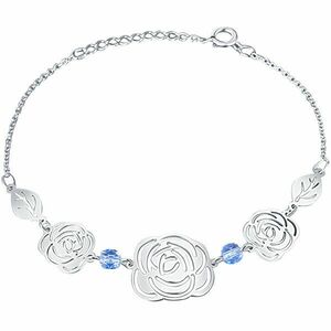 Praqia Jewellery Brățară florală jucăușă din argint Rose KA6280_RH imagine