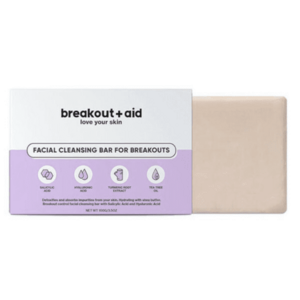 Breakout+aid Săpun de curățare pentru pielea problematică cu acid salicilic(Facial Cleansing Bar For Breakouts) 100 g imagine