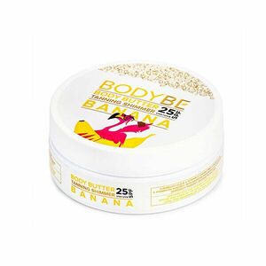 BODYBE Unt pentru bronzat cu efect sclipitor Banană în ciocolată SPF 25 (Body Butter Tanning Shimmer) 150 ml imagine