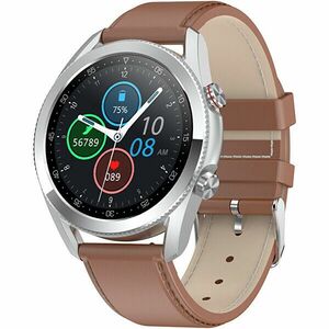 Wotchi Smartwatch W22B - Brown Leather imagine