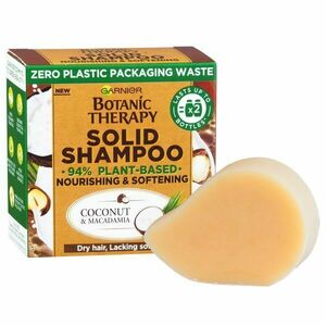 Garnier Șampon solid nutritiv și de înmuiere pentru părul uscat Botanic Therapy (Coconut & Macadamia Solid Shampoo) 60 g imagine