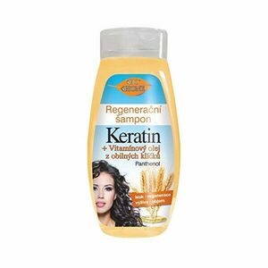 Bione Cosmetics Șampon regenerant Cheratina + Ulei de vitamine din germeni de cereale 400 ml imagine