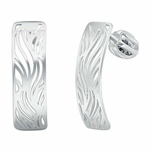 Praqia Jewellery Cercei stilați din argint Silver river NA6333_RH imagine