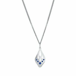 Praqia Jewellery Colier frumos din argint Blue Butterfly KO6410_CU040_45_RH (lanț, pandantiv) imagine