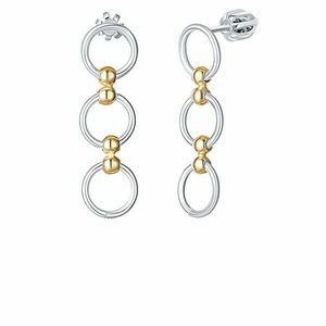 Praqia Jewellery Cercei bicolori eleganți din argint Annika NA6362_RH imagine