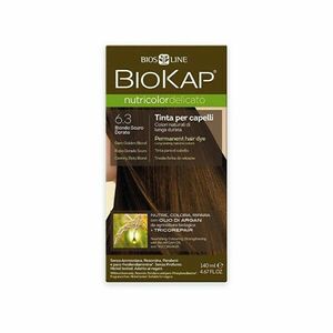 Biokap NUTRICOLOR DELICATO -Vopsea de păr- 6, 30 Blond auriu închis 140 ml imagine