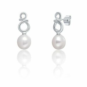 JwL Luxury Pearls Cercei fini din argint cu perle albe adevărate JL0683 imagine