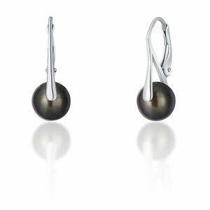 JwL Luxury Pearls Cercei din argint din perle autentice negre de tahitiene JL0703 imagine