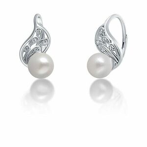 JwL Luxury Pearls Cercei fermecători din argint cu perla albă reală JL0706 imagine