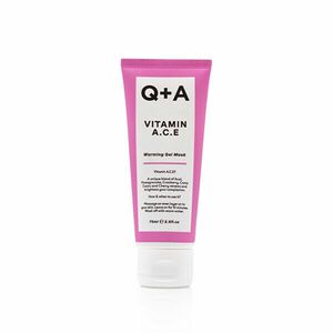 Q+A Mască antioxidantă cu vitaminele A, C, E (Warming Gel Mask)75 ml imagine