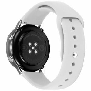 4wrist Curea din silicon pentru Samsung Galaxy Watch - White 20 mm imagine