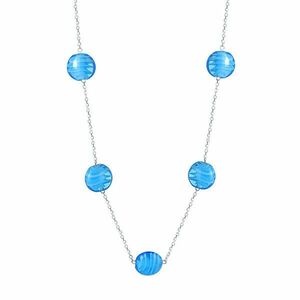 Praqia Jewellery Colier original din argint Blue sky N6422_RH imagine