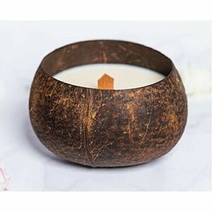 zKokosu Lumânare din soia cu miros deFRUCTE TROPICALE într-o cutie cadou imagine