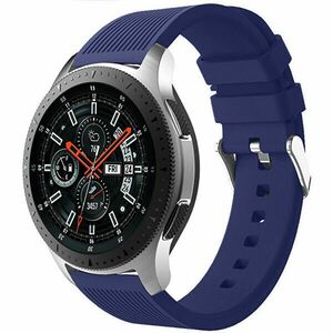 4wrist Curea din silicon pentru Samsung Galaxy Watch - Midnight Blue 22 mm imagine