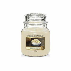 Yankee Candle Lumânare parfumată Classic medie Coconut Rice Cream 411 g imagine