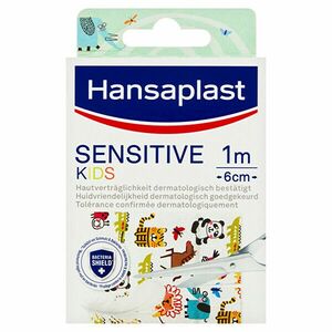 Hansaplast Sensitive Kids Plasturi pentru copii pentru piele sensibilă cu diverse motive animale 1 m x 6 cm imagine