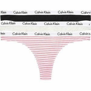 Calvin Klein 3 PACK - tanga pentru femei QD3587E-W5A XL imagine