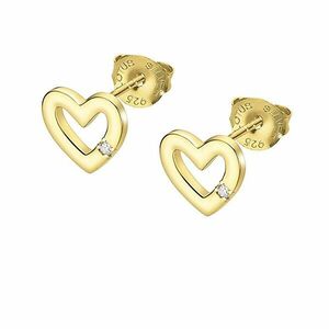 Lotus Silver Cercei fini placați cu aur in forma de inimi LP3217-4 / 2 imagine
