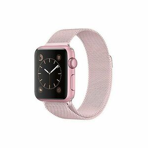 4wrist Curea milaneză de oțel pentru Apple Watch - Pink 42/44 mm imagine