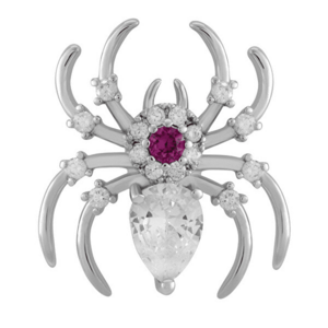 Troli Broșă atemporală în formă de păianjen cu cristale KS-225 imagine