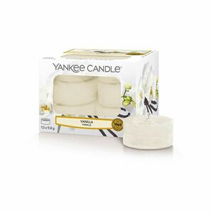 Yankee Candle Lumânări aromatice de ceai Vanilla 12 x 9, 8 g imagine