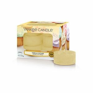 Yankee Candle Lumânări aromatice de ceai Vanilla Cupcake 12 x 9, 8 g imagine