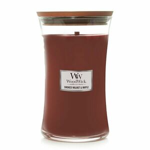 WoodWick Lumânare parfumată in vază mare Smoked Walnut & Maple 609, 5 g imagine