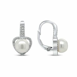 Brilio Silver Cercei romantici din argint cu perle și zirconii EA95 imagine