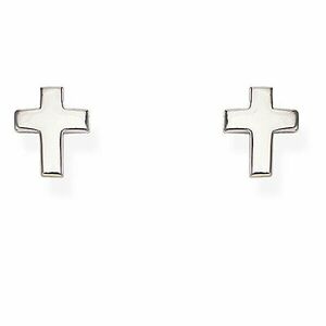 Amen Cercei eleganți de argint în formă de cruci Crosses ORCROB imagine