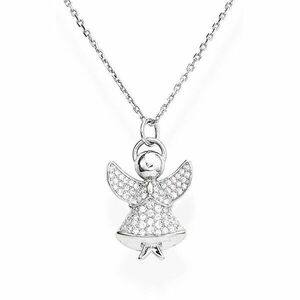 Amen Colier strălucitor din argint cu zirconii Angels A3BB (lanț, pandantiv) imagine