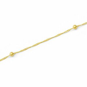 Beneto Exclusive Brățară elegantă din aur cu bile Lambada AUB0004 19 cm imagine