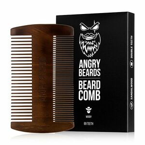 Angry Beards Pieptene din lemn pentru barbă Woody (Beard Comb) imagine