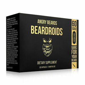 Angry Beards Vitamine pentru stimularea creșterii bărbii Beardoids (Dietary Supplement) 60 comprimate imagine