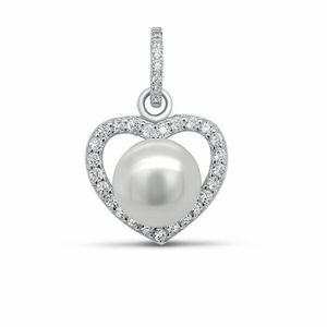 Brilio Silver Romanticpandantiv din argint cu zirconii și perle PT05 imagine