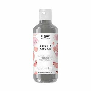 I Love Gel de duș hidratant Naturals Rose & Argan (Body Wash) 500 ml imagine