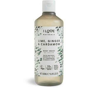 I Love Gel de duș hidratant Naturals Lime, Ginger & Cardamon (Body Wash) 500 ml imagine