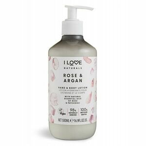 I Love Lapte hidratant pentru mâini si corp Naturals Rose & Argan (Hand & Body Lotion) 500 ml imagine