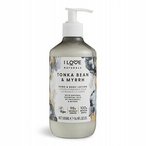 I Love Lapte hidratant pentru corp si mâini Naturals Tonka Bean & Myrrh (Hand & Body Lotion) 500 ml imagine