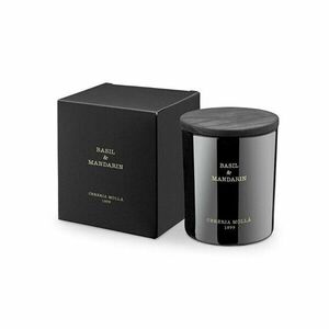 Cereria Mollá Lumânare parfumată neagră Basil & Mandarin (Candle) 230 g imagine