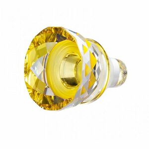 Preciosa Dop de vin galben din sticlă strălucitoare cu cristal Preciosa 1418 59 imagine