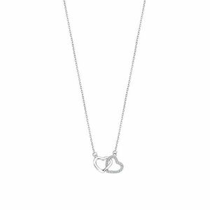 Lotus Silver Romantic colier de argint cu zirconi clari de inimioare LP3093-1 / 1 imagine