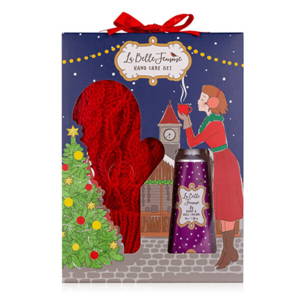 Accentra Set cadou pentru îngrijirea mâinilor cu mănuși La Belle Femme Noel imagine