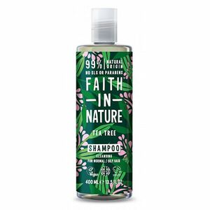 Faith in Nature Șampon natural de curățare pentru păr normal și gras Tea Tree (Cleansing Shampoo) 400 ml imagine