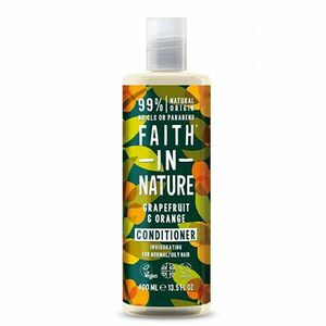 Faith in Nature Balsam natural revigorant pentru păr normal și gras Balsam Graperfuit & Orange (Invigorating Conditioner) 400 ml imagine