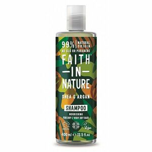 Faith in Nature Șampon hrănitor pentru păr uscat și foarte uscat Argan și unt de shea (Nourishing Shampoo) 400 ml imagine