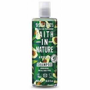 Faith in Nature Șampon natural hrănitor cu ulei de avocado pentru toate tipurile de păr ing Shampoo)}} 400 ml imagine