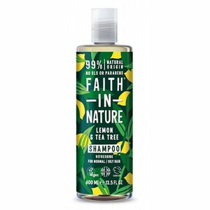 Faith in Nature Șampon natural pentru păr gras și normalCitrón & Tea Tree (Refreshing Shampoo) Tea Tree (Refreshing Shampoo) 400 ml imagine
