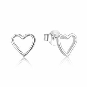 Beneto Cercei inimioare minimaliste din argint AGUP2691 imagine