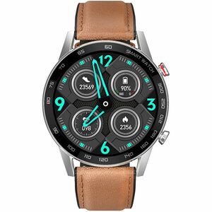 Wotchi Smartwatch WO95BNL - Brown Leather imagine